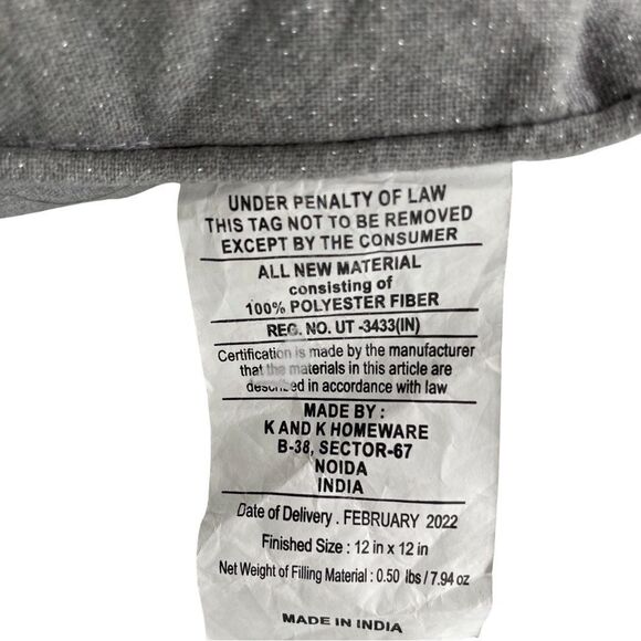 Autumn Blessings Pumpkin Sequined Accent Pillow NWOT - Picture 6 of 6